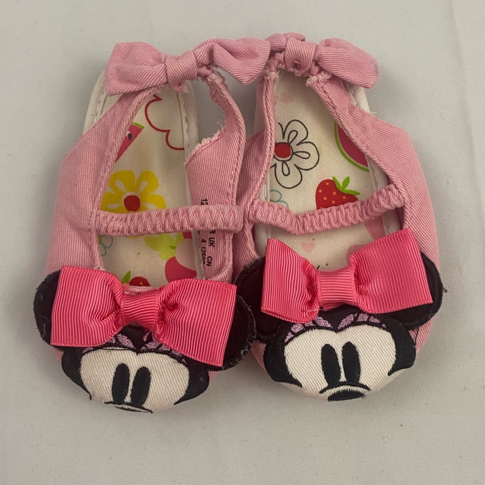 Disney Pink Minnie Mouse Bow Cotton Slides size 12-18